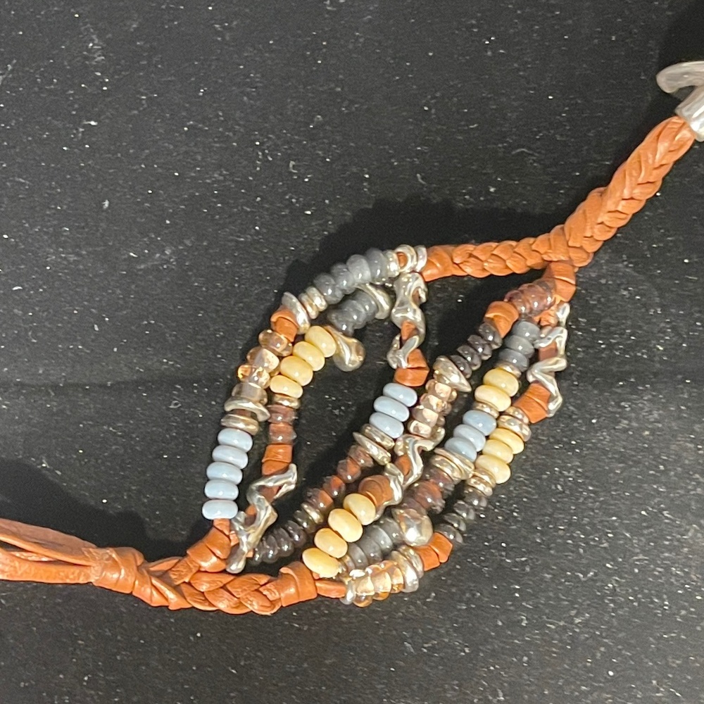 UNO de 50 Awesome Leather & Metal Bracelet